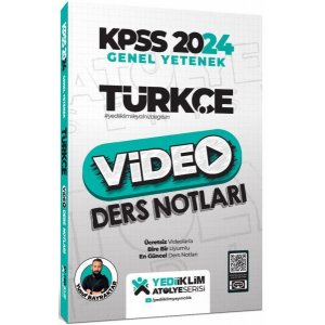 Yediiklim Yaynlar 2025 KPSS Genel Yetenek Atlye Serisi Trke Video Ders Notlar