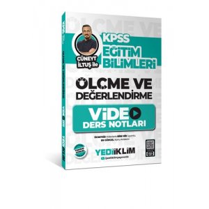 Yediiklim Yaynlar KPSS Eitim Bilimleri lme ve Deerlendirme Cneyt ltu le Video Ders Notlar